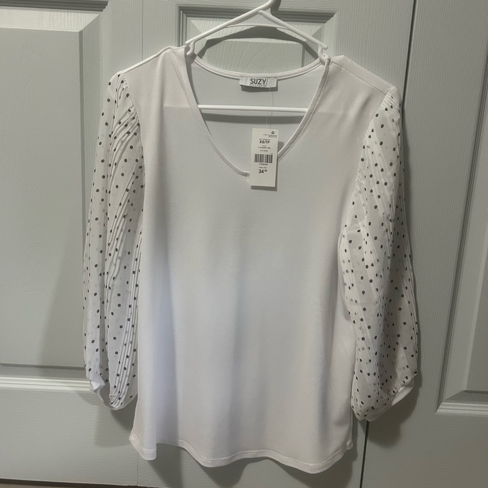 Long Sleeve White Top